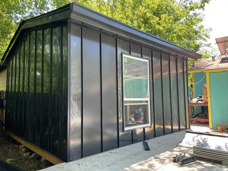 Black standing seam metal wall panels for Metal Roof Installation in Warrensville Heights