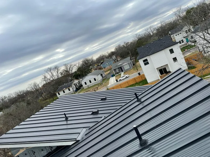 Standing seam metal roof panels with vents for Skylight Repair in Warrensville Heights